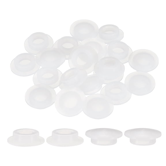 Uxcell 20pcs Hole Plugs Fit for 13mm(1/2") Hole, Round Snap Plug for Home,White
