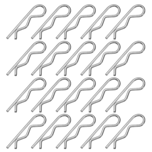 Uxcell 20pcs M1.5 x 30mm Cotter Pins Heavy Duty R Clips Hitch Pin Clip