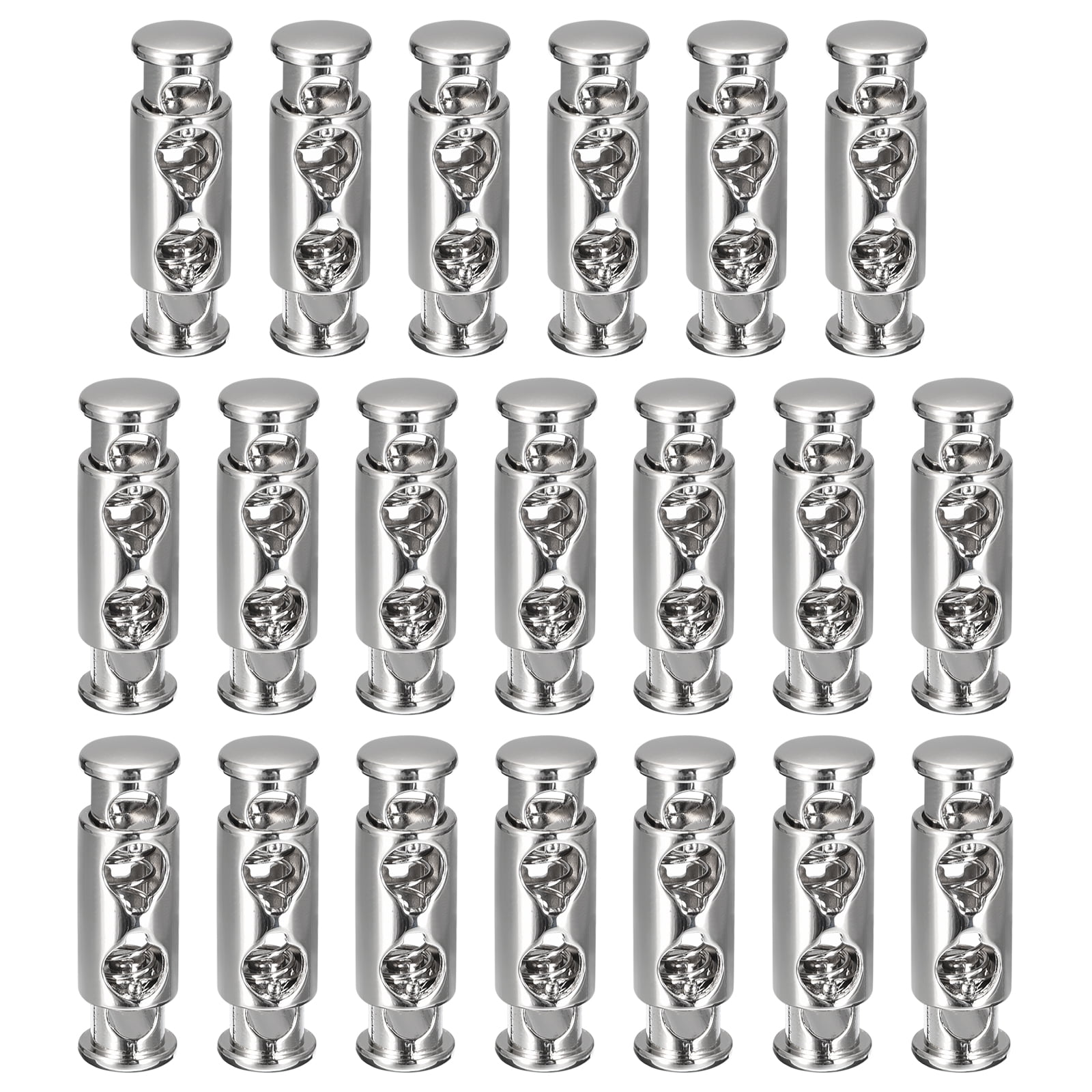 50 PCS Premium Cord Lock DIY Plastic Spring Toggle Stopper Cord Locks For Drawstrings Use In Shoelace Bags Clothing Tent Sleeping Bag