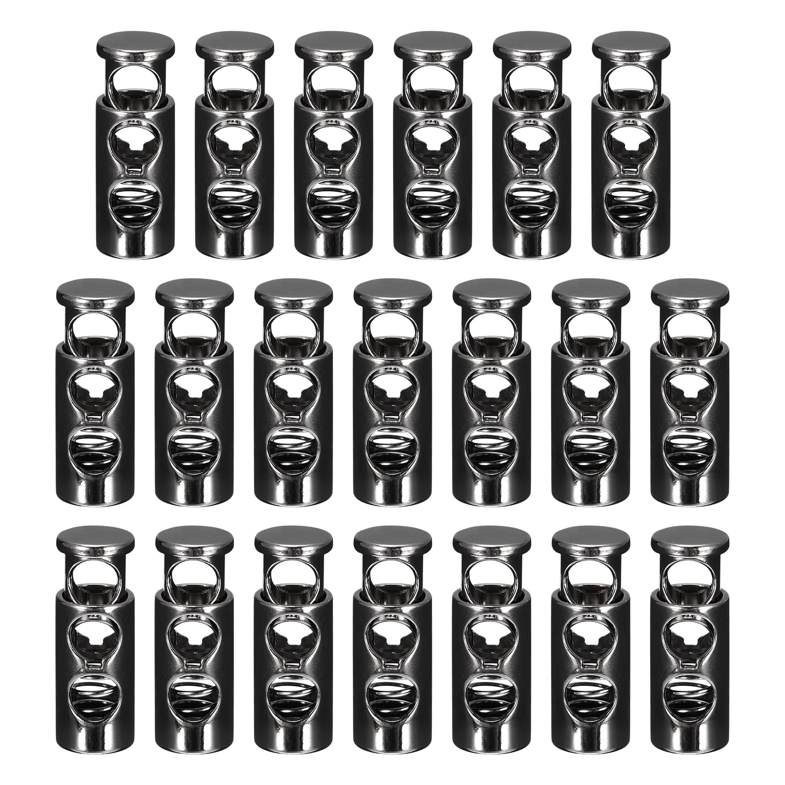 String For Lock Uxcell 20pcs Metal Cord Locks End Spring Toggle Stopper String Cord ...
