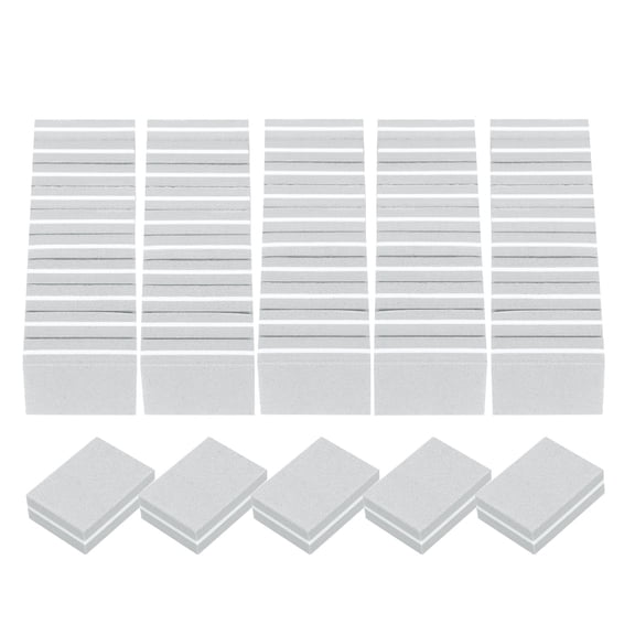 Uxcell 20pcs Nail Buffers 100/180 Grit Mini Nail Sanding Blocks Set Gray