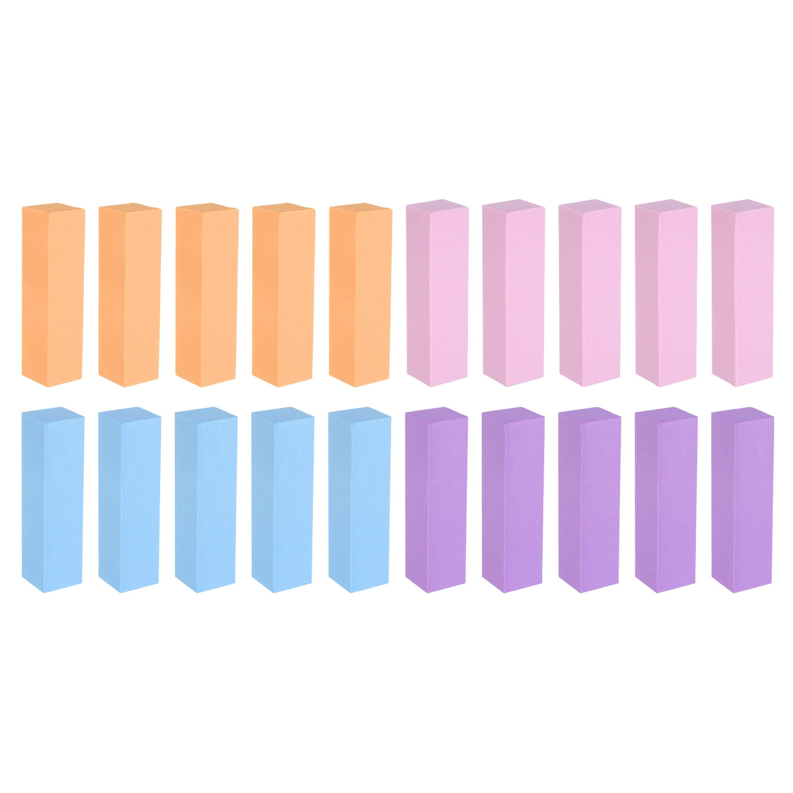 Block Rectangle Nails Uxcell 20pcs Nail Files Block 120 Grit Rectangular Art Care Nail Buffer ...