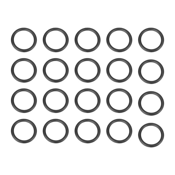 Uxcell 20pcs Nitrile Rubber O-Rings 32mm OD 24mm ID 4mm Width Metric Buna-N NBR Sealing Gasket Plumbing Sealing Repair O Rings for Car Auto Vehicle Repair Faucet Air Gas