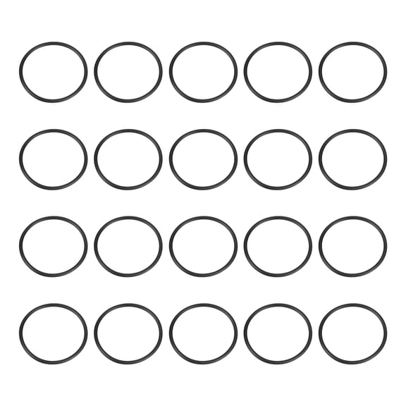 Uxcell 20pcs Nitrile Rubber O-Rings 37mm OD 33mm ID 2mm Width Metric Buna-N NBR Sealing Gasket Plumbing Sealing Repair O Rings for Car Auto Vehicle Repair Faucet Air Gas