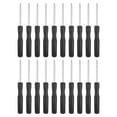 thumbnail image 1 of Uxcell 20pcs PH00 Mini Phillips Screwdriver #00 3.1" Length Screwdrivers 1.8" Carbon Steel with Ergonomic Handle for DIY Repairing, Black, 1 of 7