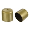 thumbnail image 1 of Uxcell 20pcs Round Rubber End Caps 1.77" Gold Cover Screw Thread Protectors, 1 of 5