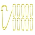 thumbnail image 1 of Uxcell 20pcs Safety Pins 3 Inch (75mm) Baked Paint Steel Large Safety Pin Heavy Duty Sewing Safety Pins Bulk for Clothes Sewing Arts DIY Crafts, Yellow, 1 of 6