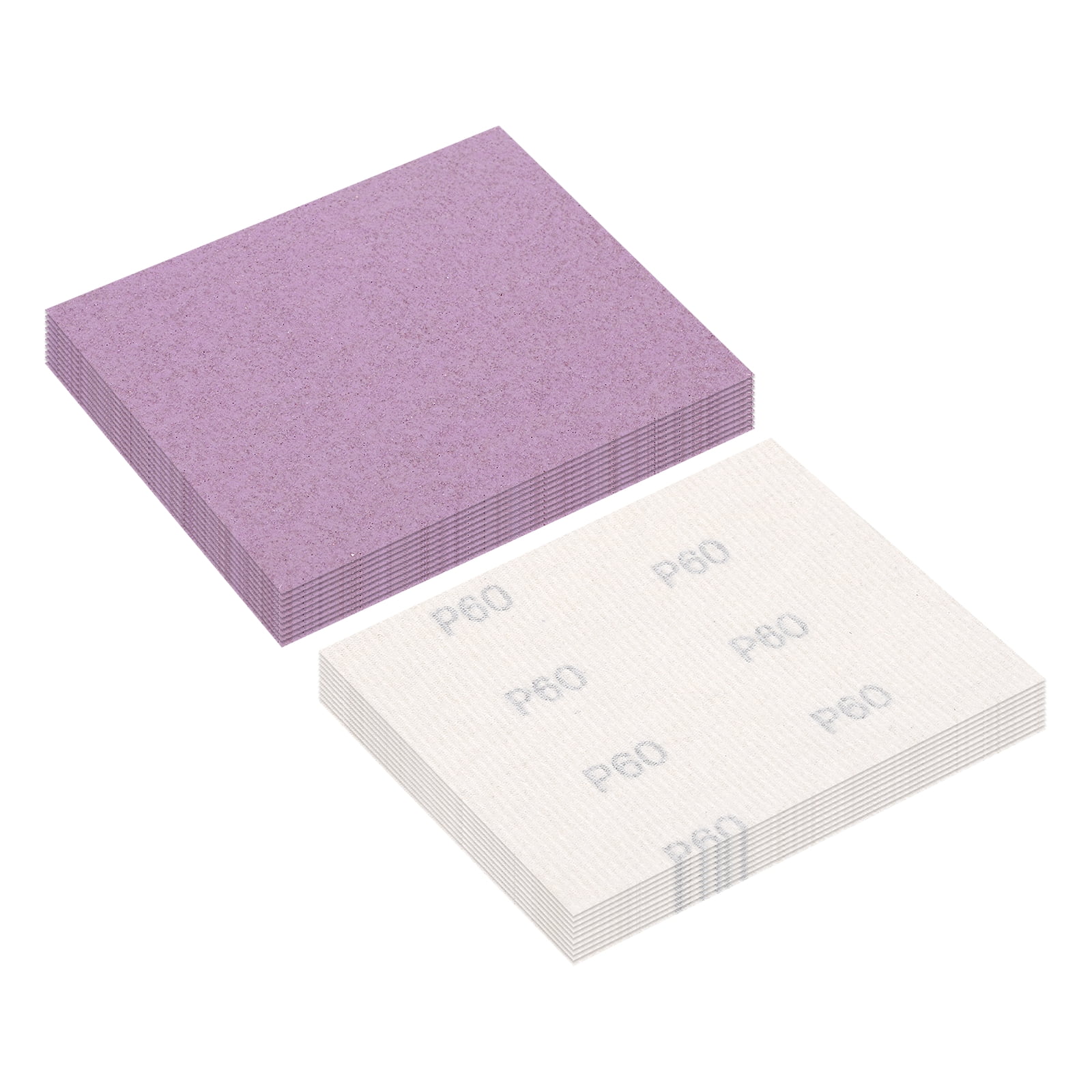 Uxcell 20pcs Sand Papers - [4.5 x 5.5 Inch x 60 Grits] Hook & Loop ...