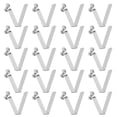 thumbnail image 1 of Uxcell 20pcs Single Button Kayak Paddle Snap Spring Clip 5x8x33mm 65Mn Spring Steel V-Shaped Hollow Lift Telescopic Locking Tube Pole Clips for Tent Umbrella Camping, 1 of 7