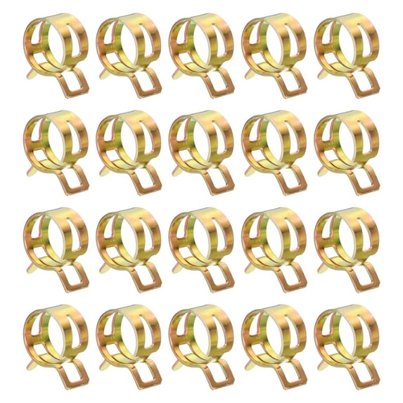 Uxcell 20pcs Spring Band Type Hose Clamps 18mm Silicone Vacuum Pipe Clip, Colorful