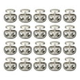 thumbnail image 1 of Uxcell 20pcs Spring Cord Lock Metal Cord Stopper Fastener Double Hole Toggle Stopper for Drawstring, Pearl Nickel, 1 of 6