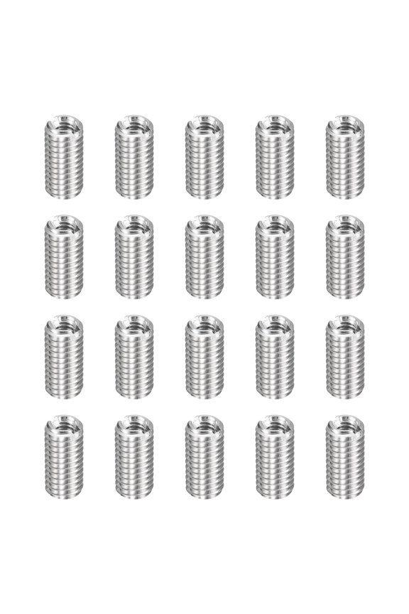 20pcs Thread Repair Inserts M5 x 0.8 Male to M3 x 0.5 Female Thread 10mm Long Stainless Steel Reducing Nuts Metric Self Tapping Sleeves