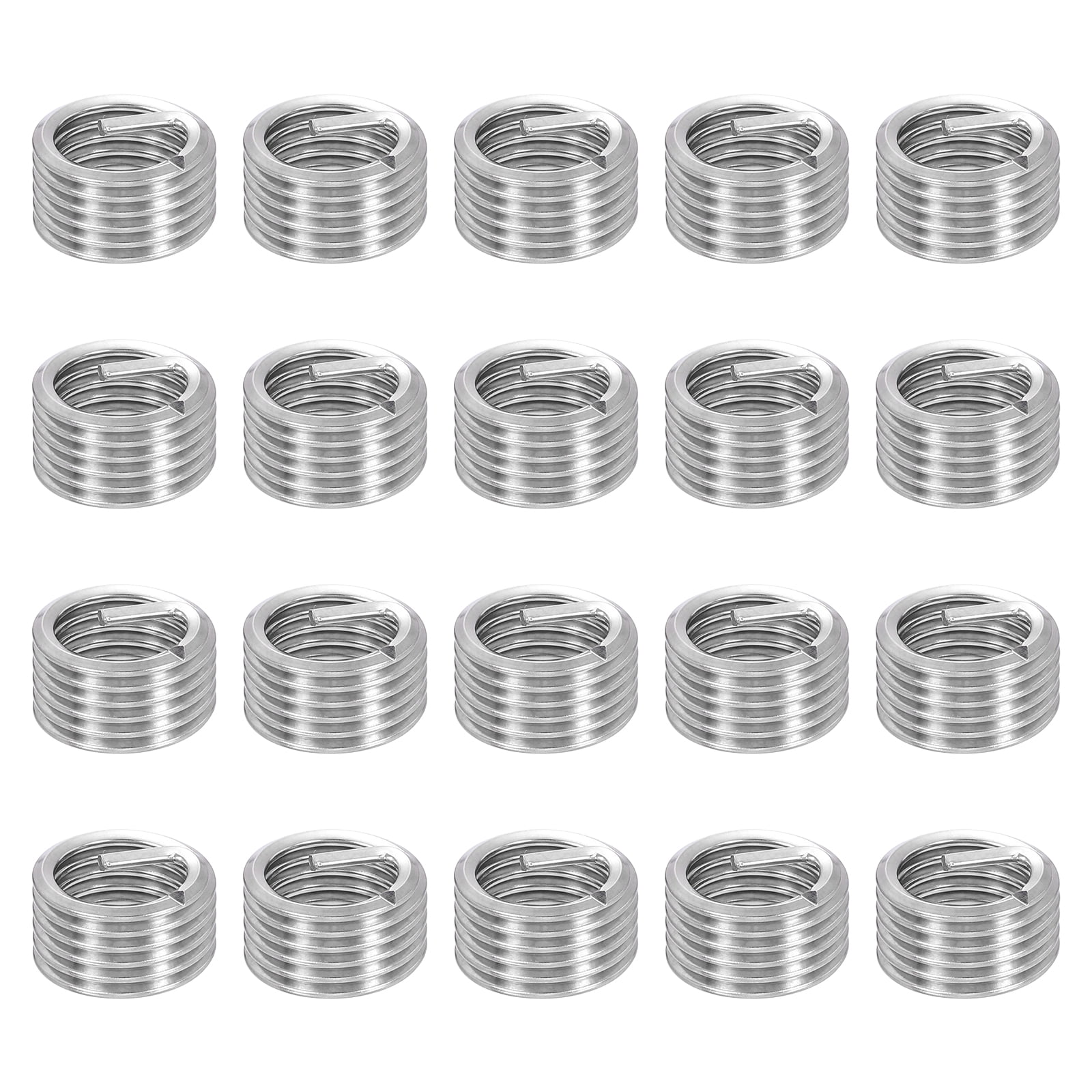 Uxcell 20pcs Wire Thread Inserts M14 x 2 x 1D Metric Helical Threaded ...