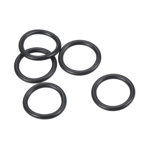 Uxcell 20x16x2mm Nitrile Rubber O Rings Metric Sealing Gasket, Black 25 Pack