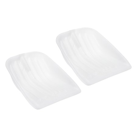 Uxcell 20x17" Plastic Snow Shovel, Large Capacity Snow Spade Portable Snow Removal Tool White 2 Pack