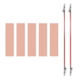 thumbnail image 1 of Uxcell 20x80mm Copper Anode Sheet, 5 Pack Pure Copper Strip (99.995% Pure) 1mm Thick Plate Electrode Set with Alligator Clips Cables for Electroplating Plating Experiment, 1 of 6