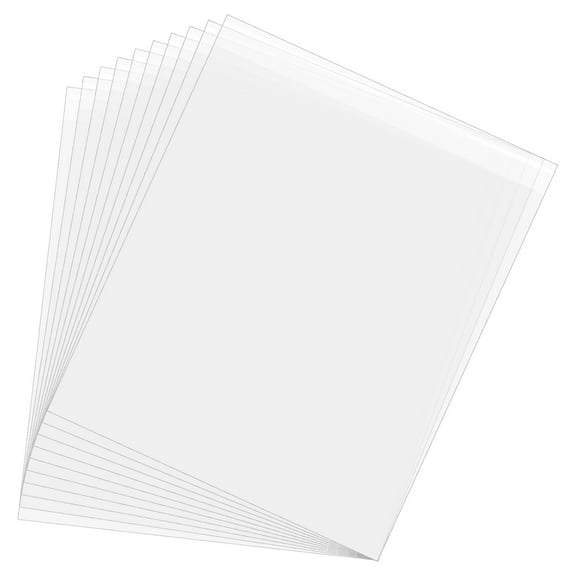 Uxcell 21.3"x 17.7" Acid-Free Picture Sleeve, 50 Pack Crystal Clear Photo Sleeves Storage Bags Transparent for 16"x 20" Photos
