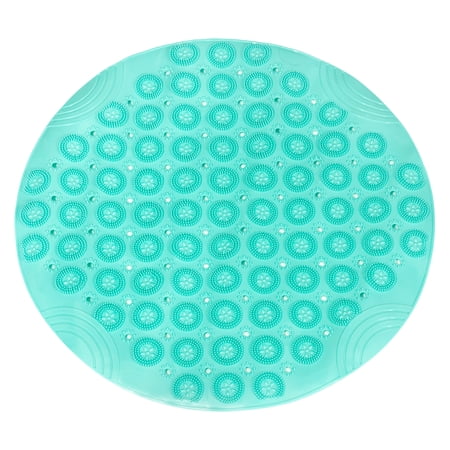 Uxcell 21.7" x 21.7" Non Slip Bath Tub Shower Mat Long Bathtub Mat for Bathroom Green