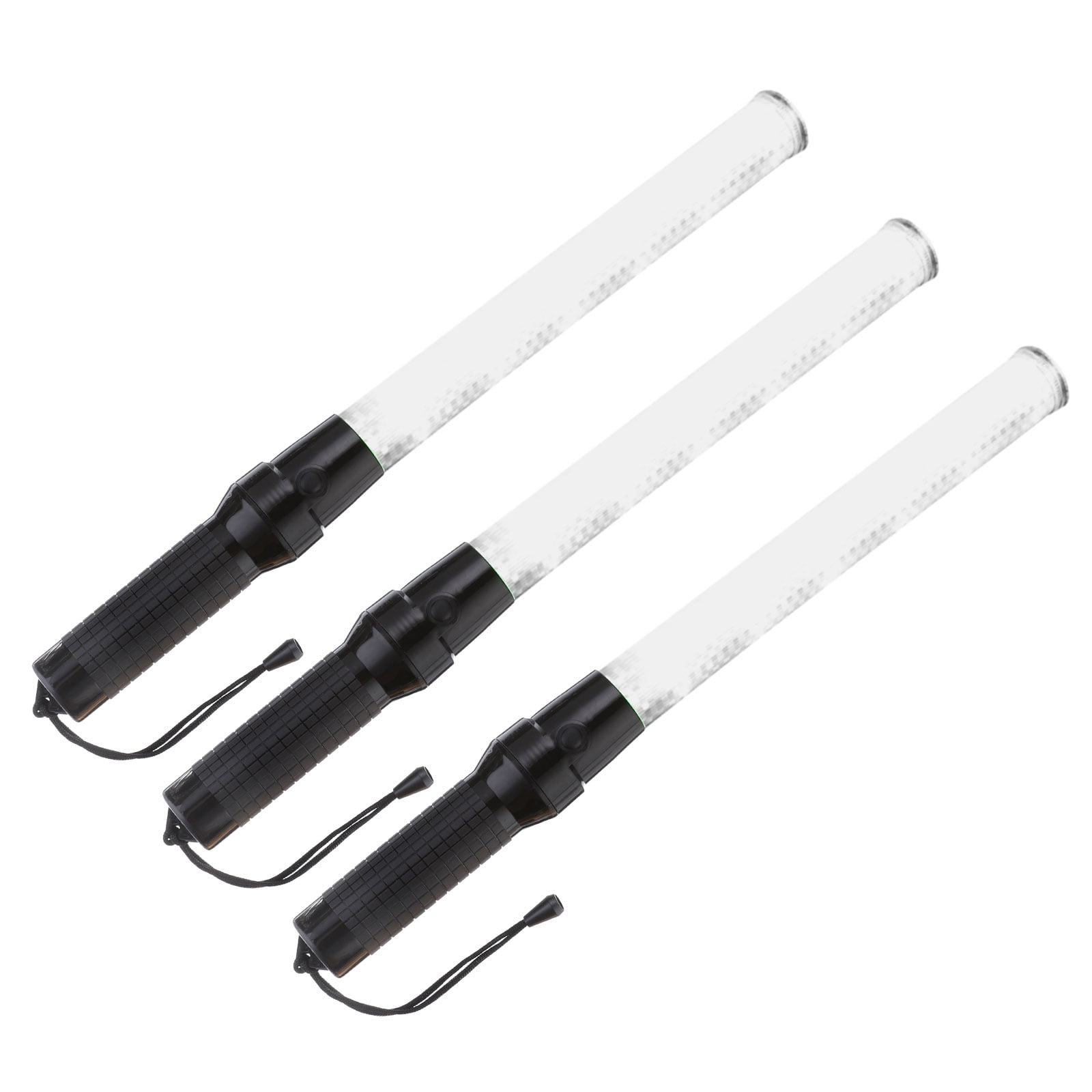 Uxcell 21 Inch Traffic Wands, 3 Pcs 2 Flashing Modes LED Warning Light ...