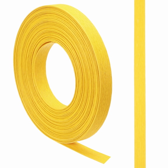 Uxcell 10.94 Yard Paper Weaving Cane 0.6" Wide 12-Ply Basket Making Supplies Yellow