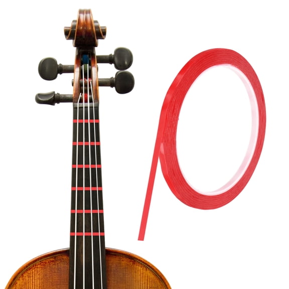 Uxcell 216 ft Violin Fingerboard Tapes 3mm Red Adhesive PET Cello Finger Guide Stickers Fingerboard Tape for Various Orchestra Instruments Fretboard Note Positions