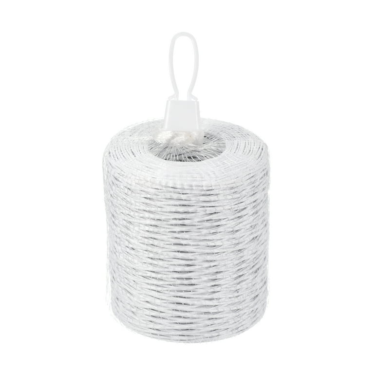 Uxcell 218 Yard Waterproof Paper Wrapped Iron Floral Wire, Craft Vine Bind  Wire Twine, White 