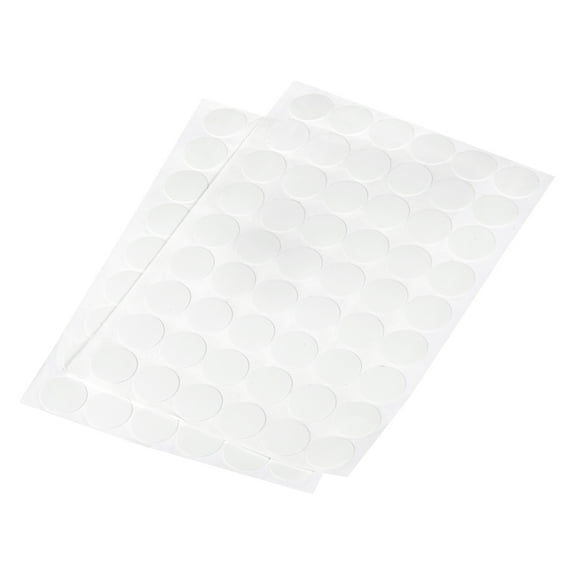 Uxcell 21mm Dia Self Adhesive Screw Hole Cover Stickers White 4 Sheet/216Pcs
