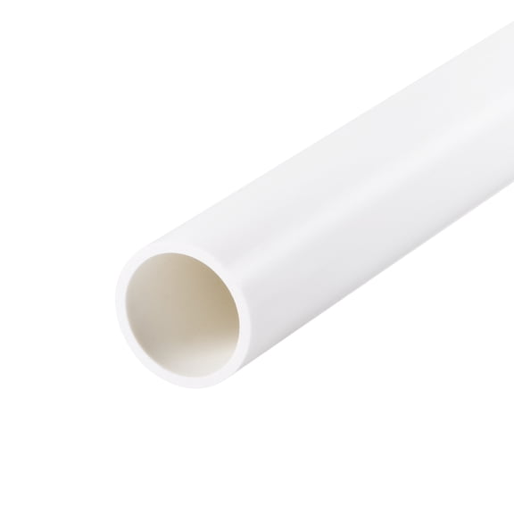 Uxcell Rigid Round Pipe White A High Impact for Water Pipe 0.83 x 0.98"