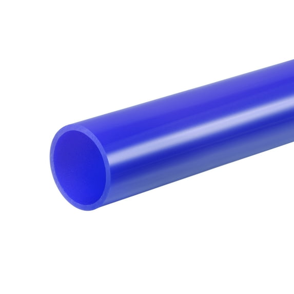 Uxcell 21mm ID x 25mm OD x 500mm Dark Blue Rigid Acrylic Pipe Round Tube