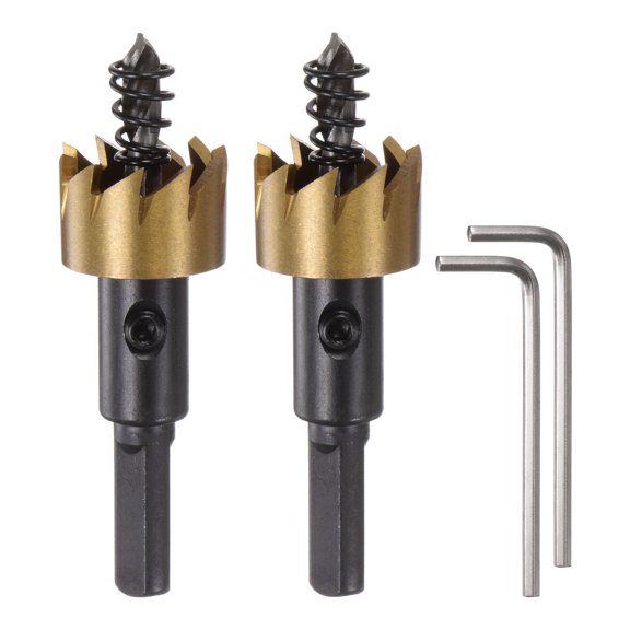Uxcell 21mm M35 HSS (High Speed Steel) Hole Saw Drill Bit Cutter for Stainless Steel Alloy Metal 2 Pack