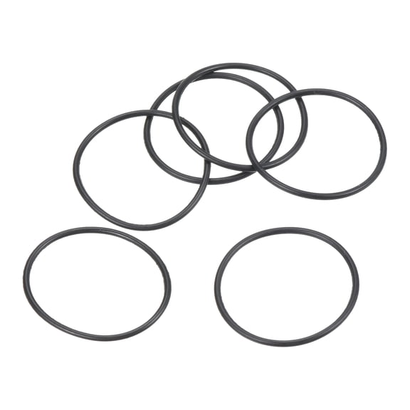 Uxcell 21x19x1mm Nitrile Rubber O Rings Metric Sealing Gasket, Black 25 Pack