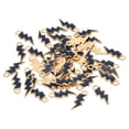 thumbnail image 1 of Uxcell 21x8mm Enamel Charm, 50Pcs Alloy Thunder Charm Pendant, Navy Blue, 1 of 5