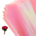 thumbnail image 1 of Uxcell Flower Wrapping Paper, Iridescent Double Sided Plastic Bouquet Packaging Waterproof Florist Supplies DIY Crafts Light Pink, 1 of 7