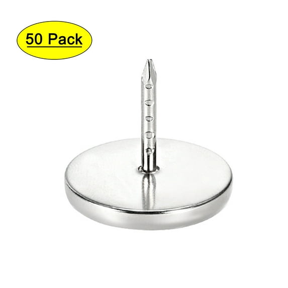 Uxcell 22.8mm Dia Head 16mm Length Shank Crystal Upholstery Nails Furniture Tacks 50 Pack