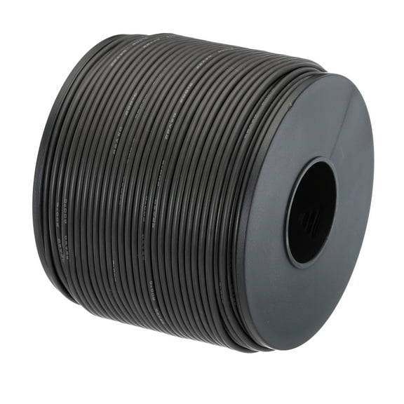 Uxcell 22 Gauge Silicone Wire 22AWG Electrical Wire Stranded Tinned Copper High Temp Hookup Spool 246ft Black