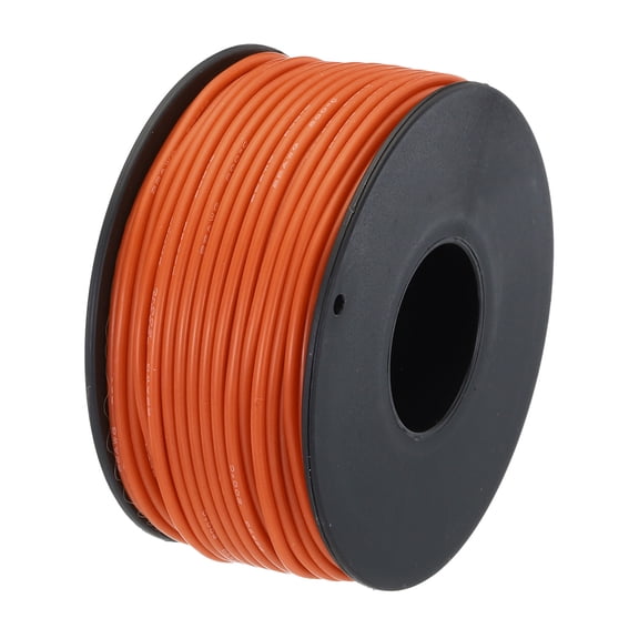 Uxcell 22 Gauge Silicone Wire 22AWG Electrical Wire Stranded Tinned Copper High Temp Hookup Spool 98.4ft Orange