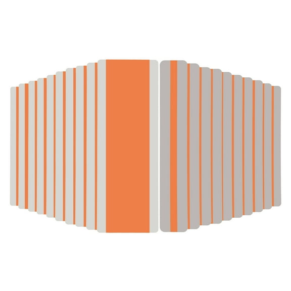 Uxcell 22 Pcs Dyslexia Tools, 2 Sizes Reading Strips, Orange