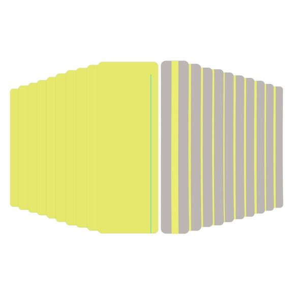 Uxcell 22 Pcs Dyslexia Tools, 2 Sizes Ruler Reading Strips with Line, Yellow