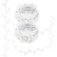 thumbnail image 1 of Uxcell 22 Yards White Leaf Ribbon, Leaves Trim Rope Artificial Leaf String for Wreath Making, Style 8, 1 of 6