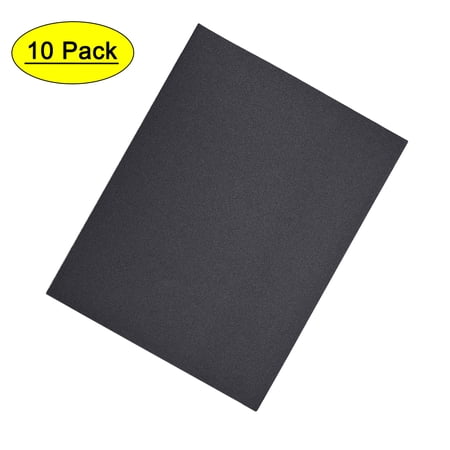 Uxcell 220 Grits Waterproof Sandpaper Wet Dry Sand Paper Wood Furniture Finishing Silicone Grey 10pcs