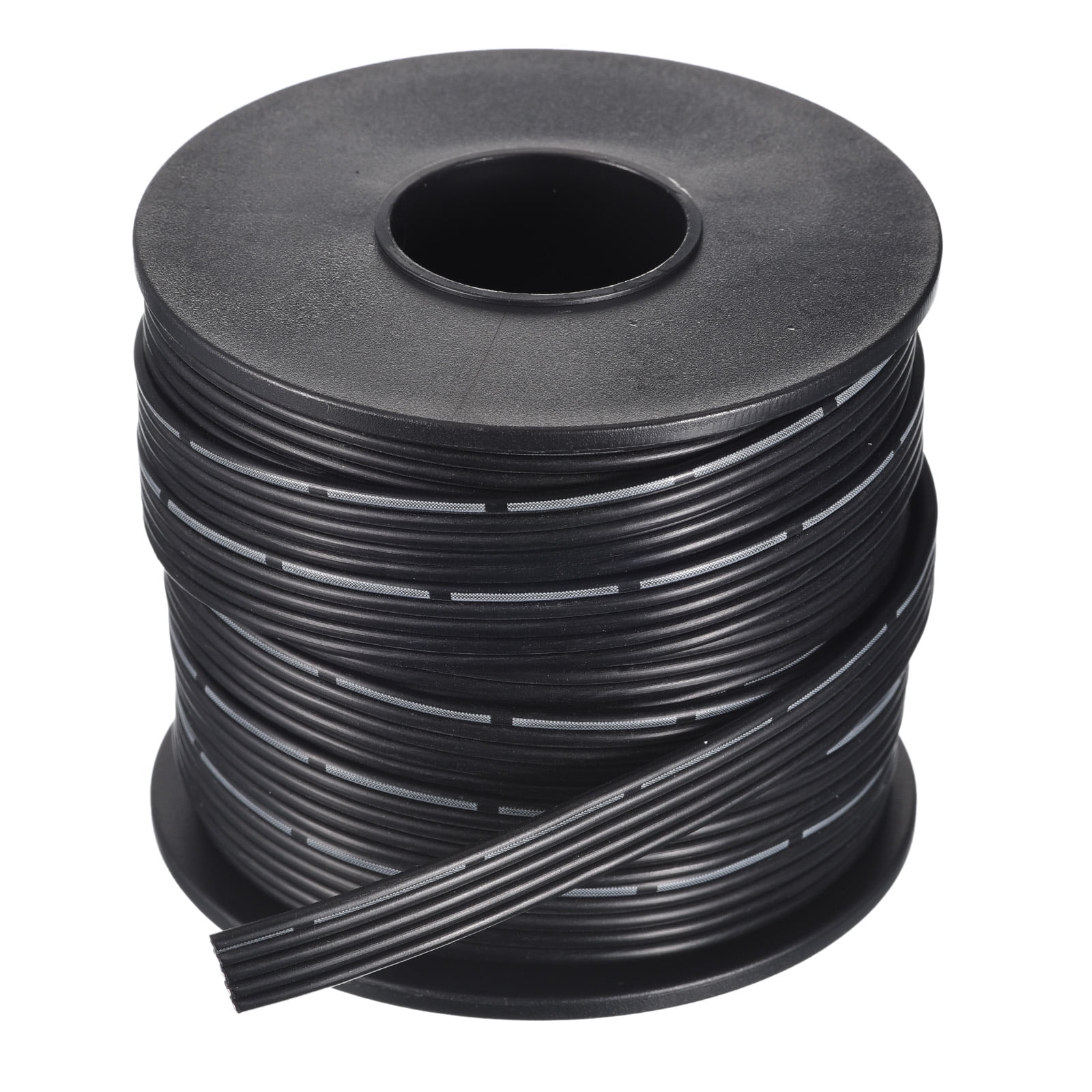 Uxcell 22AWG Silicone Ribbon Cable 5Pin 22 Gauge Flat Cable Flexible Silicone Wire 10m/32.8ft Black Tinned Copper Wire