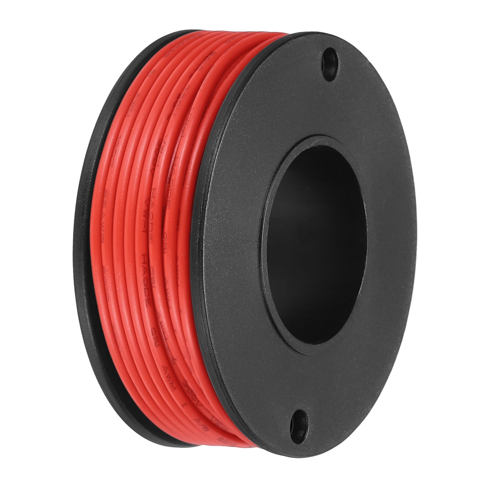 Uxcell 22AWG Stranded Wire Hookup 10M/33ft Red, Electrical Wire UL1007 ...