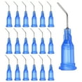 thumbnail image 1 of Uxcell 22Ga Angled Dispensing Needles, 66Pcs 0.5Inch 45° Curved Industrial Blunt Tip Dispensing Needle Tips with Luer Lock Needle for Refilling Liquid Inks Adhesive Glue Oil, Blue, 1 of 6
