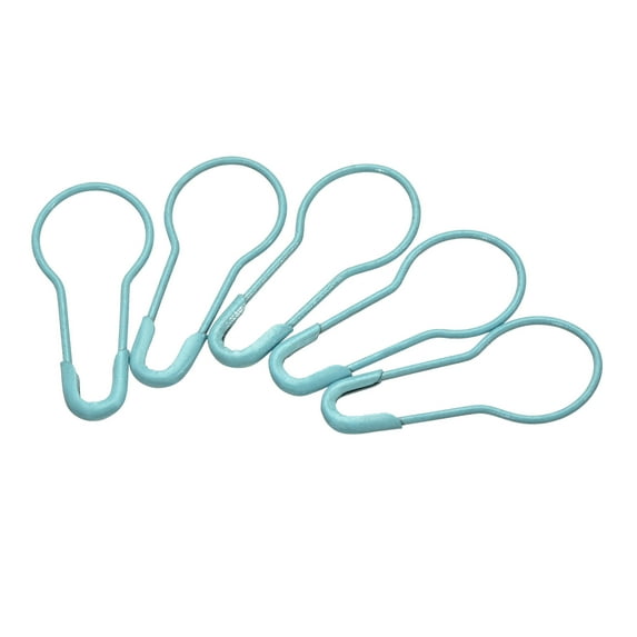 Uxcell 22mm/0.87 Inch Gourd Metal Bulb Safety Pins Sewing Pins for Office Blue 2000 Pack