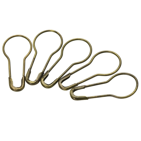 Uxcell 22mm/0.87 Inch Gourd Metal Bulb Safety Pins Sewing Pins for Office Bronze Tone 1000 Pack