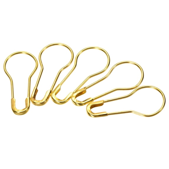 Uxcell 22mm/0.87 Inch Gourd Metal Bulb Safety Pins Sewing Pins for Office Gold Tone 1000 Pack