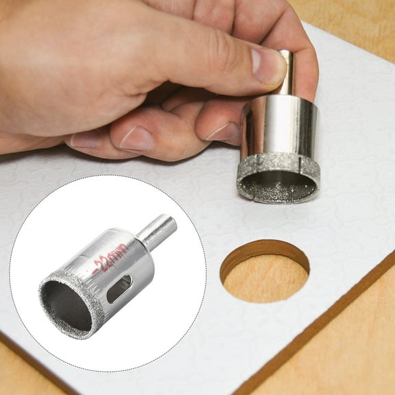 Uxcell 22mm Diamond Glass Hole Saw Core Drill Bits Nickel Plated 5 Pack