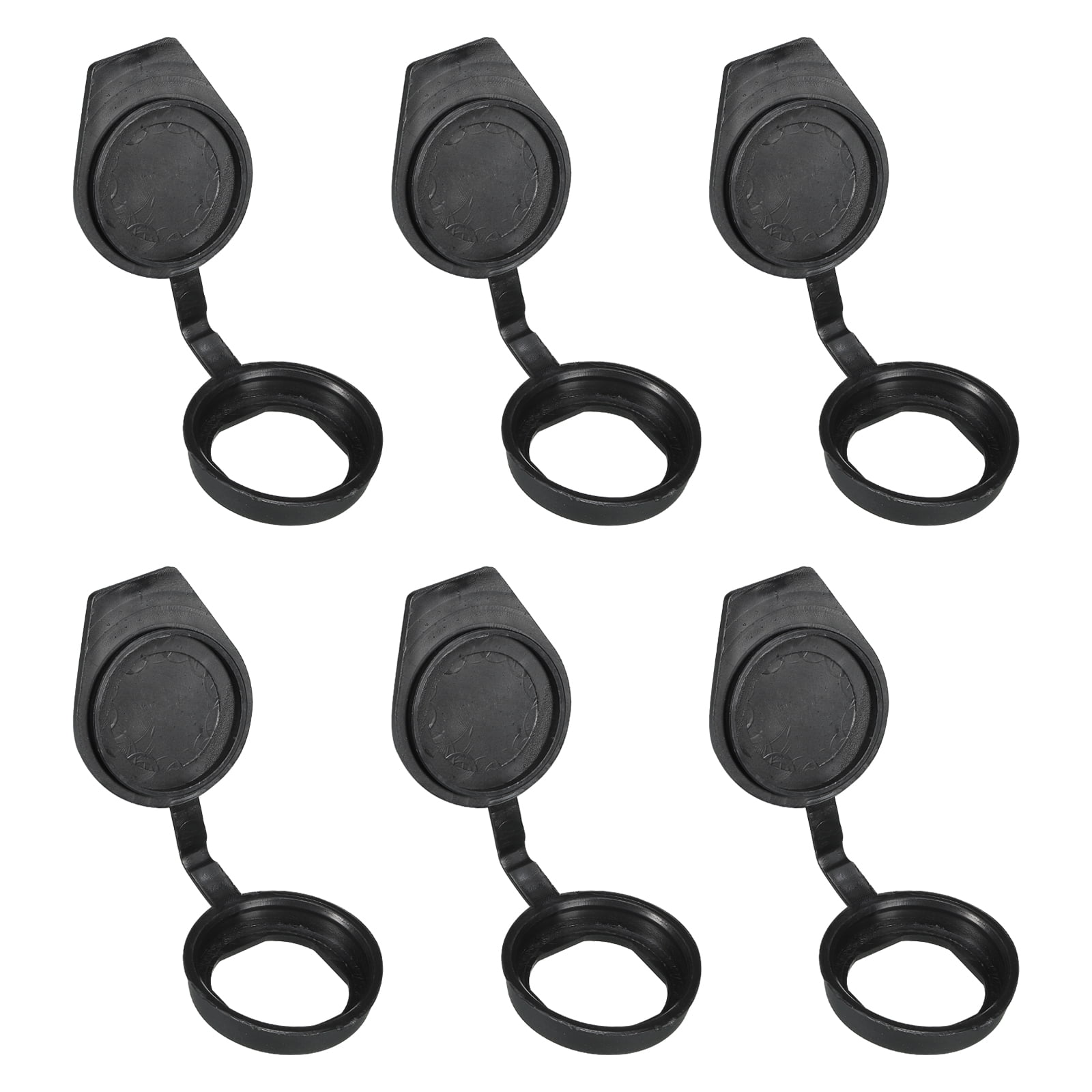 Uxcell 22mm Door Lock Dust Cover, 6 Pack Rubber Waterproof Keys Panel