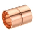 thumbnail image 1 of Uxcell 22mm Straight Copper Pipe Coupling Connecting Adapter Solder Connection for Plumbing, 1 of 5