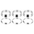 thumbnail image 1 of Uxcell 22mm Tube OD 304 Stainless Steel Compression Tube Fitting Sleeve, 3 Pack Double Ferrule Ring, Silver, 1 of 5